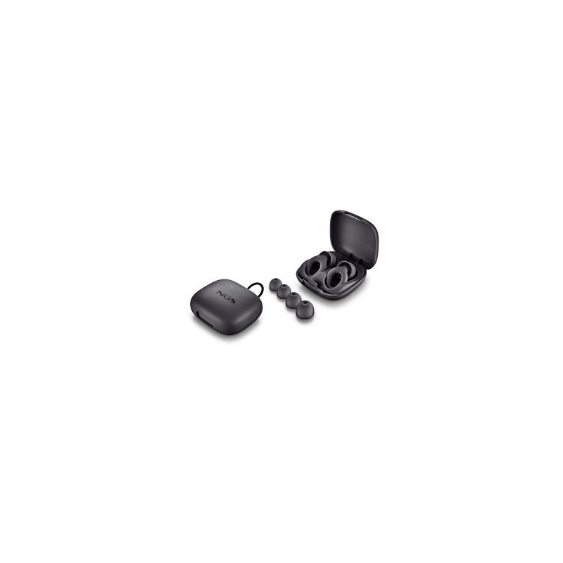 Tapones de o?do ngs noon black silicona reutilizables reducci?n 23db snr estuche y 4 packs almohadil