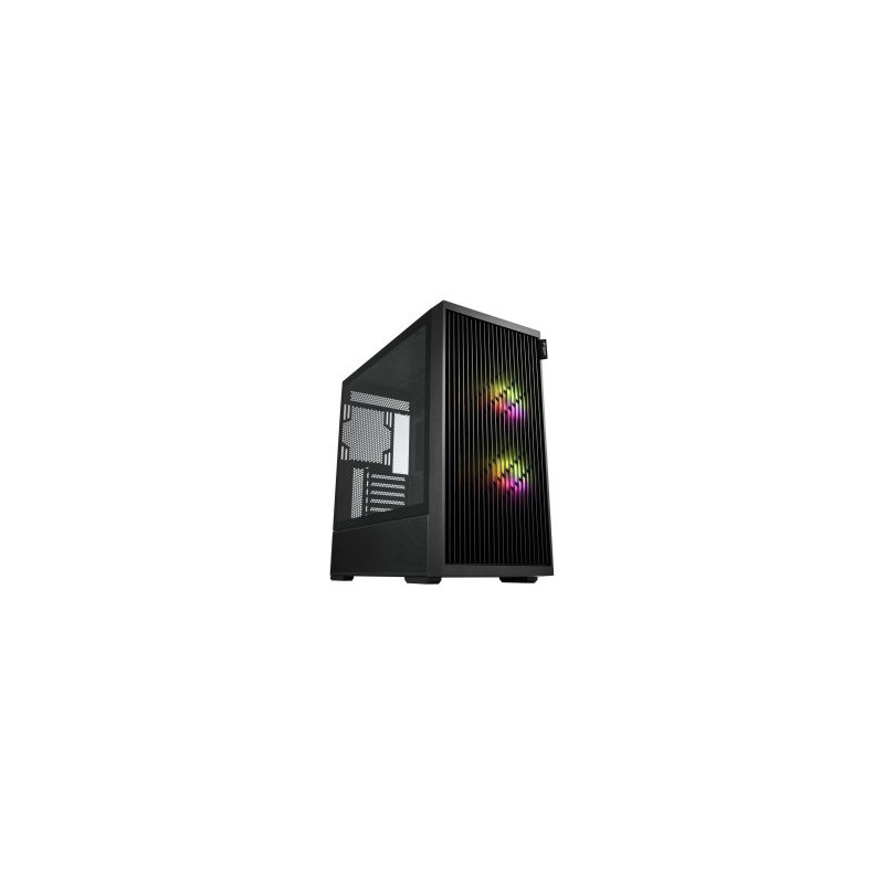 Caja atx fsp m330 cristal templado frontal mesh 4 ventiladores disipador max 185mm gpu max 400mm neg