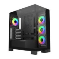 Caja atx fsp m540 cristal templado back-connect 4xargb disipador max 180mm gpu max 420mm negro