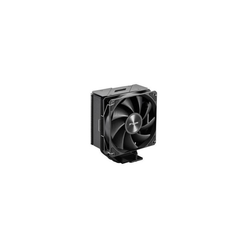 Ventilador con disipador de cpu fsp np5 black tdp 200w 4 heatpipes torre pwm hdb negro