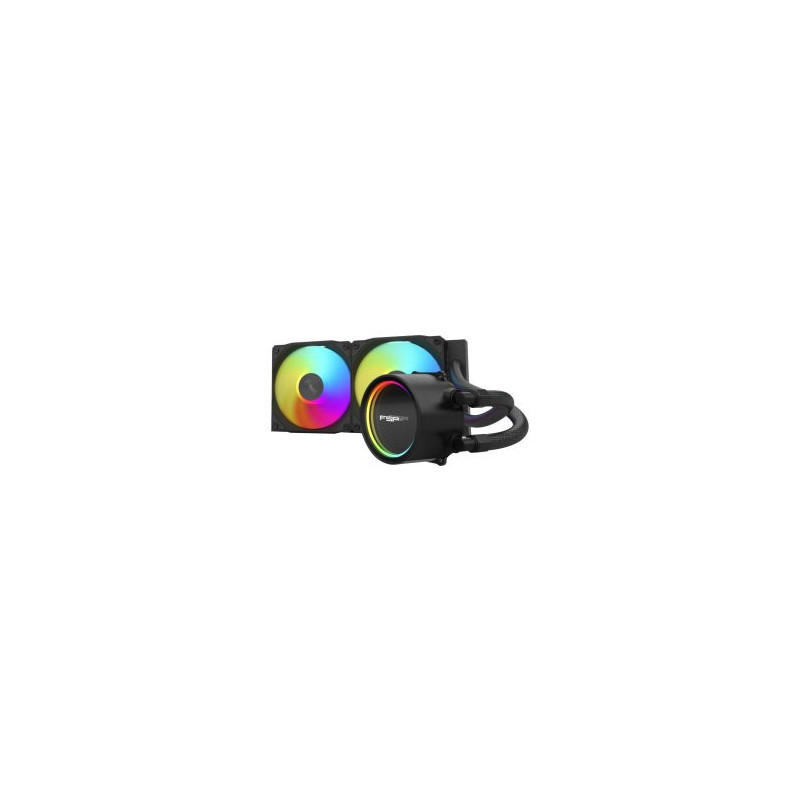 Sistema de refrigeraci?n l?quida fsp ae24 tdp 280w 240mm pwm dual ball-bearing negro