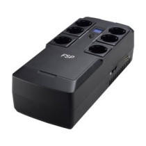 Sai fsp nanofit 800 800va 480w 6xschuko 2xusb rj45 pantalla lcd off-line mural/escritorio negro