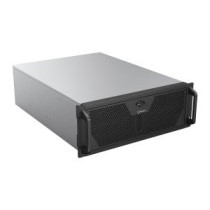 Caja rack 19\ unykach 4u sin fuente negro plata 6 bahias int 1xusb2.0 1xusb3.0 1xusb-c"