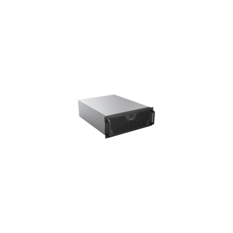 Caja rack 19\ unykach 4u sin fuente negro plata 6 bahias int 1xusb2.0 1xusb3.0 1xusb-c"