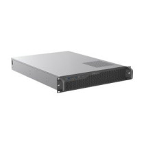 Caja rack 19\ unykach 2u sin fuente negro plata 8 bahias int 1xusb2.0 1xusb3.0 1xusb-c"