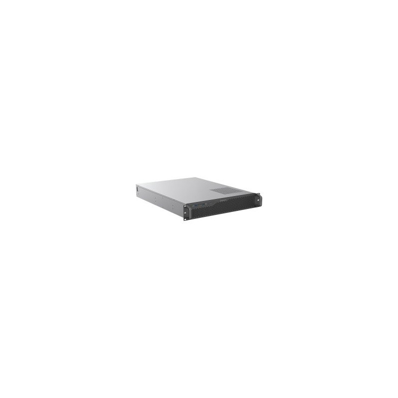 Caja rack 19\ unykach 2u sin fuente negro plata 8 bahias int 1xusb2.0 1xusb3.0 1xusb-c"