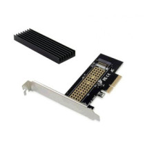 Tarjeta controladora Conceptronic Pci Express Gen 3.0 x4 a Nvme M.2 SSD + Disipador Aluminio ( No compatible M2 clave B) EMRICK…