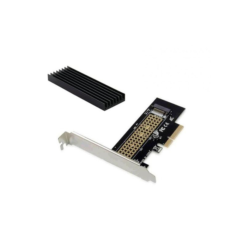 Tarjeta controladora Conceptronic Pci Express Gen 3.0 x4 a Nvme M.2 SSD + Disipador Aluminio ( No compatible M2 clave B) EMRICK…