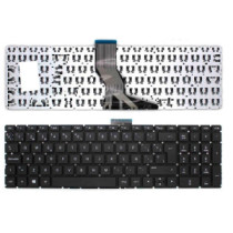 Teclado compatible para portátil HP Pavilion 15-ab / 15-bs / 15q-bd / 15-cc / 809031-071 / Teclas redondas / Intro grande / Neg…