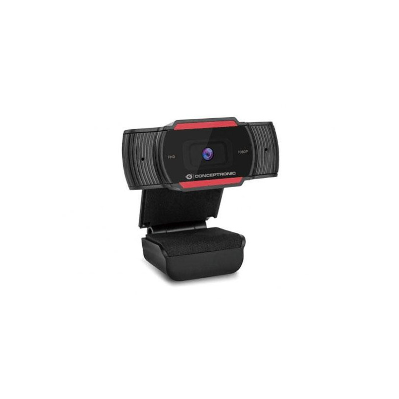 Webcam con Microfono Conceptronic AMDIS04R / Full HD 1080p / Usb / Foco fijo / 3.6mm / Angulo vision 65º
