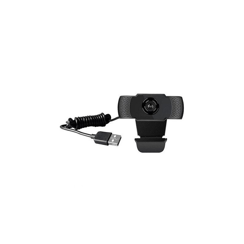 Webcam con Microfono Conceptronic AMDIS01B / Full HD / Usb / 3.6mm / Angulo vision 90º