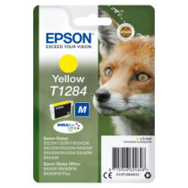 Tinta original epson t1284 amarillo c13t12844022 3.5ml   con alarma