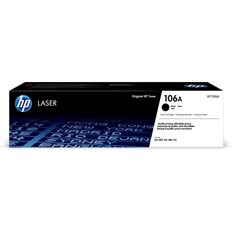 Tóner original hp w1106a 106a negro 1.000 páginas