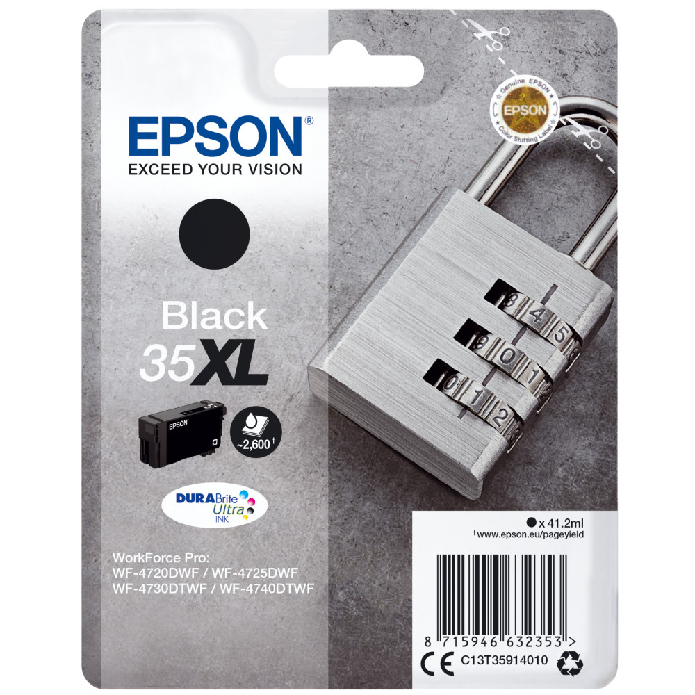 Tinta original epson t3591 xl negro c13t35914010 41.2ml