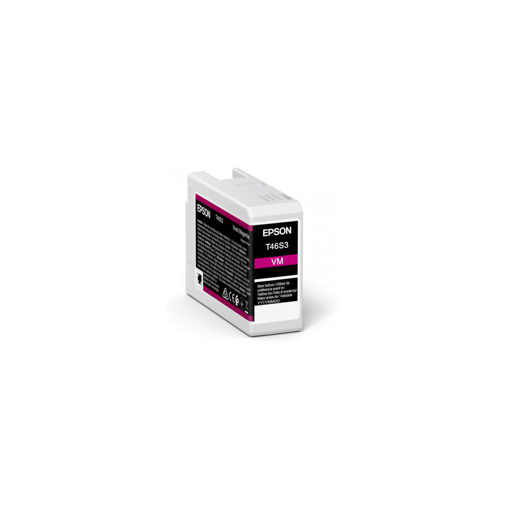 Tinta original epson t46s3 magenta vivo c13t46s300 25ml