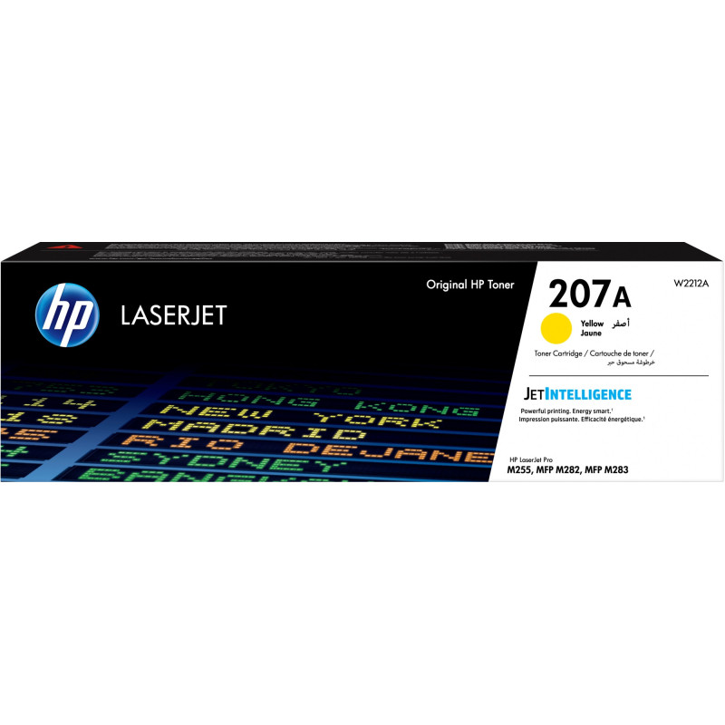 Tóner original hp w2212a 207a amarillo 1.250 páginas