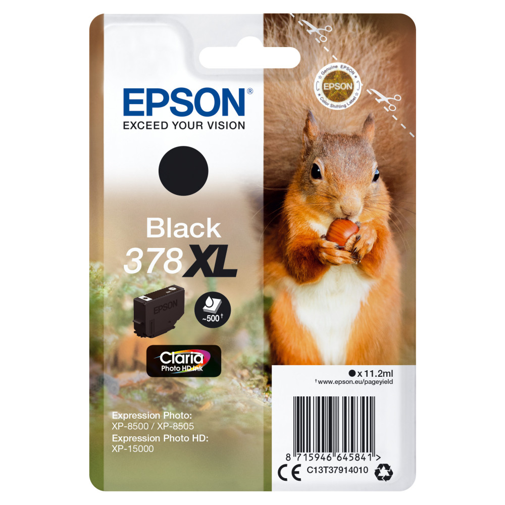 Tinta original epson t3791 xl negro c13t37914010 11.2ml