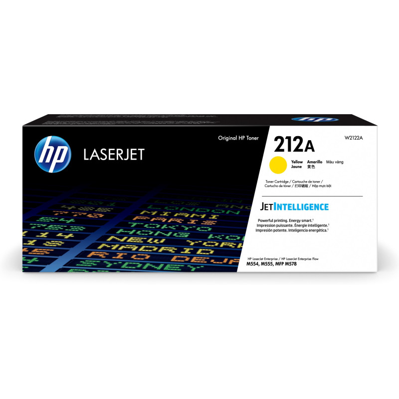 Tóner original hp w2121a 212a amarillo 4.500 páginas