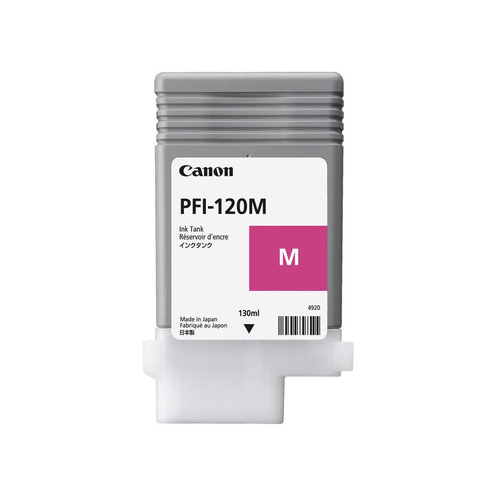 Tinta original canon pfi 120m magenta 130ml