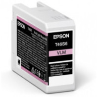 Tinta original epson t46s6 magenta claro vivo c13t46s600 25ml