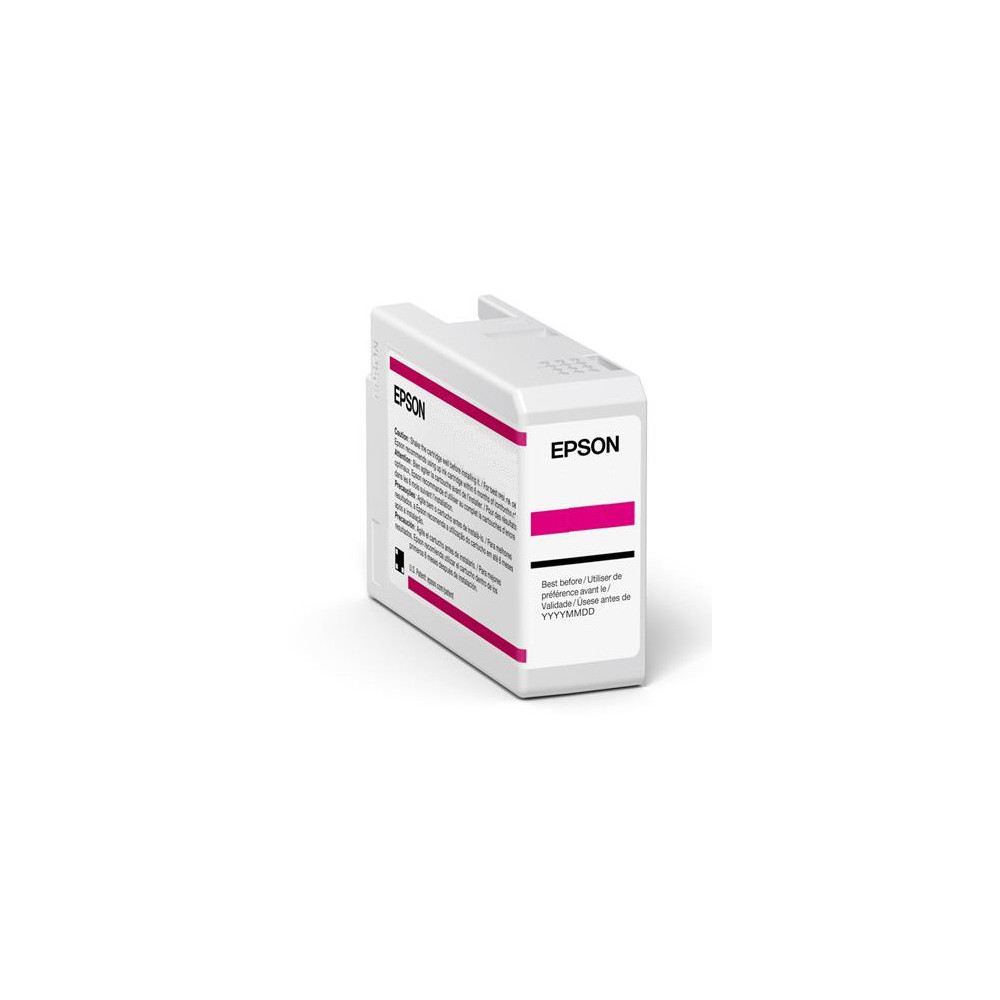 Tinta original epson t47a6 magenta claro vivo c13t47a600 50ml