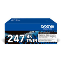 Pack 2 unidades tóner original brother tn247bk negro 3.000 páginas