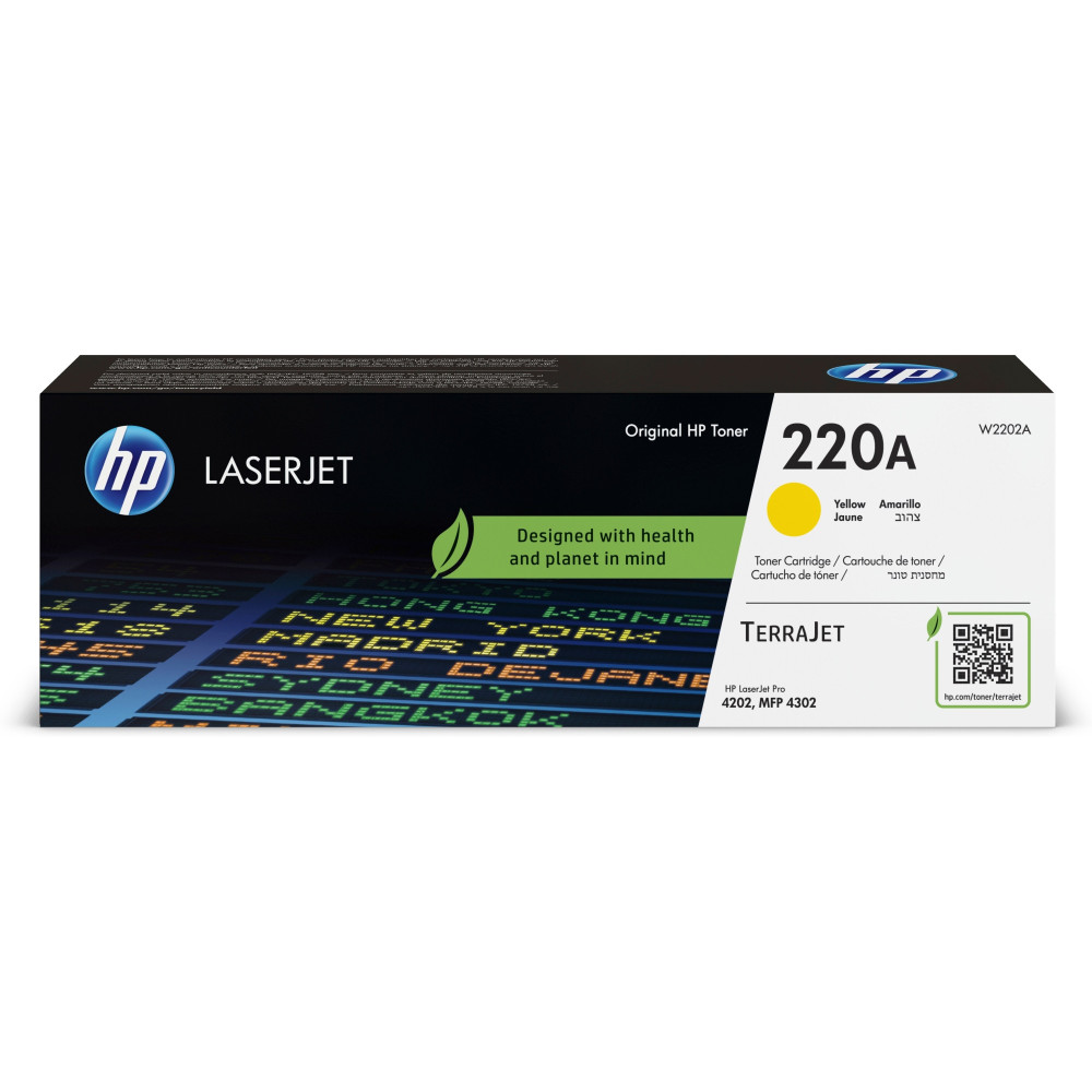 Tóner original hp w2202a 220a amarillo 1.800 páginas