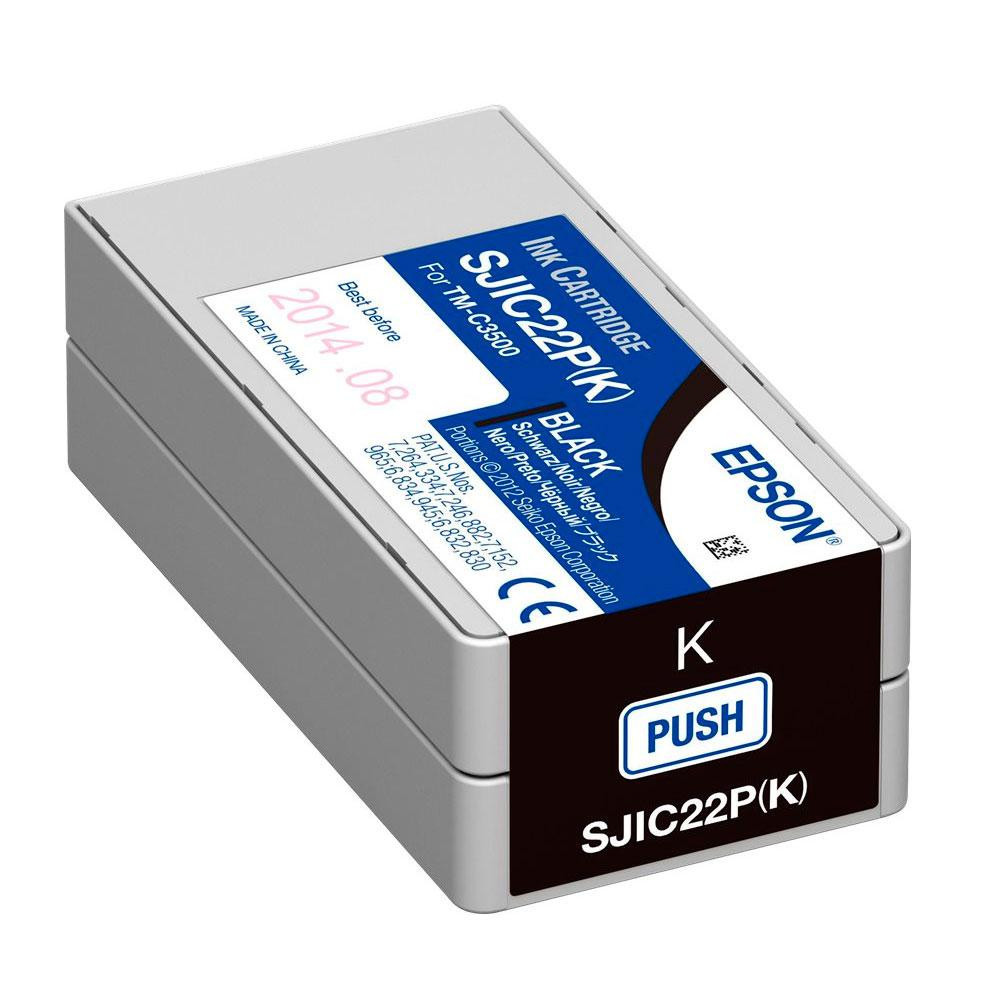 Tinta Original Epson Sjic22p (K) Negro Colorworks C3500