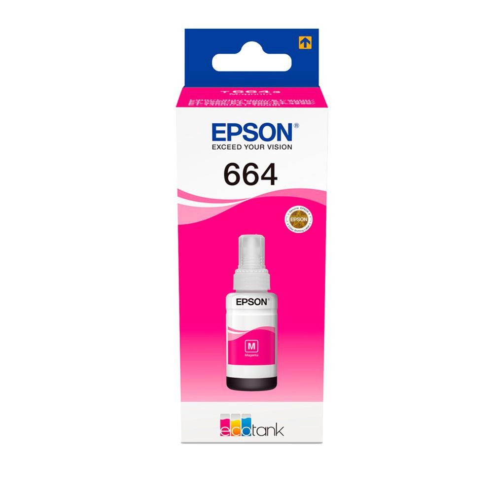 Tinta Original Epson Bote Ecotank T6643 / Magenta / Et 2500 / Et 2600 / Et 4500