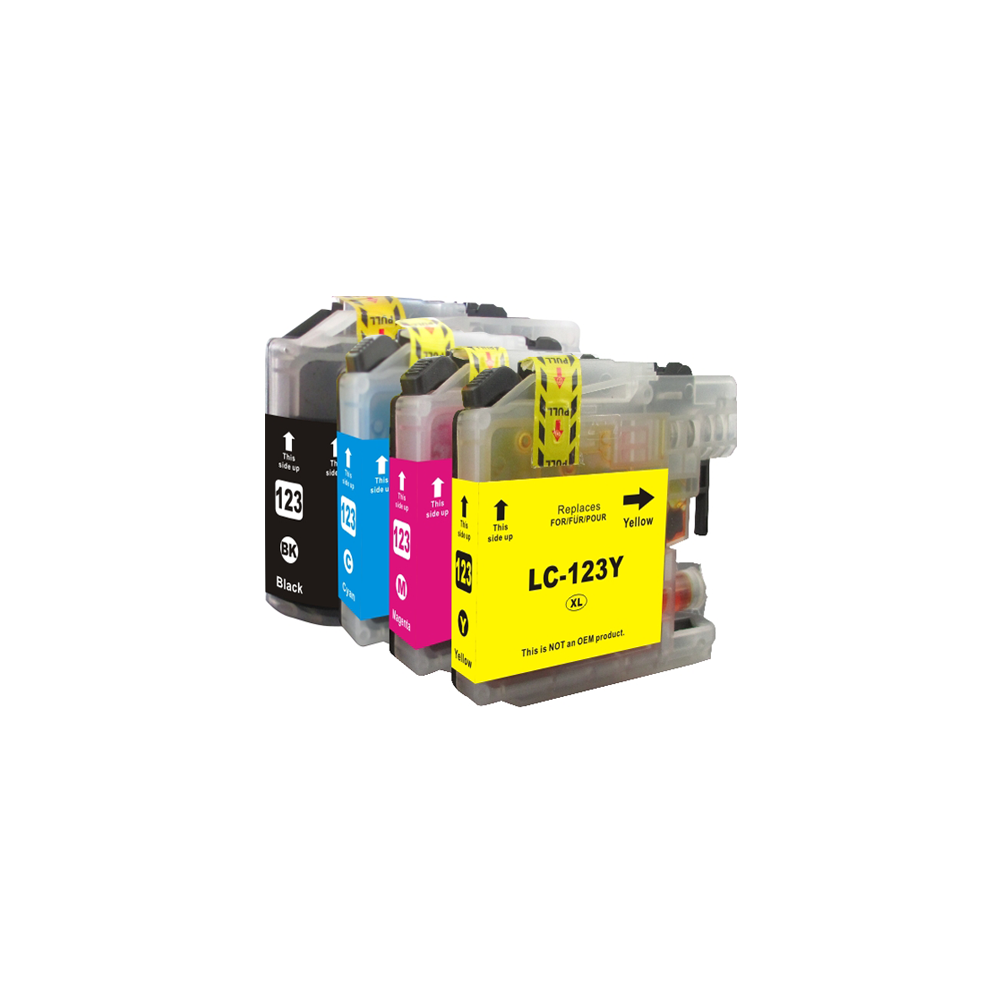 Tinta genérica para BROTHER LC121 / LC123 XL Negro V.3