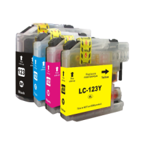Tinta genérica para BROTHER LC121 / LC123 XL Amarillo V.3