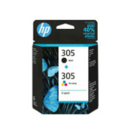 Tinta Original Hp Pack n305 Negro + Color 6zd17ae