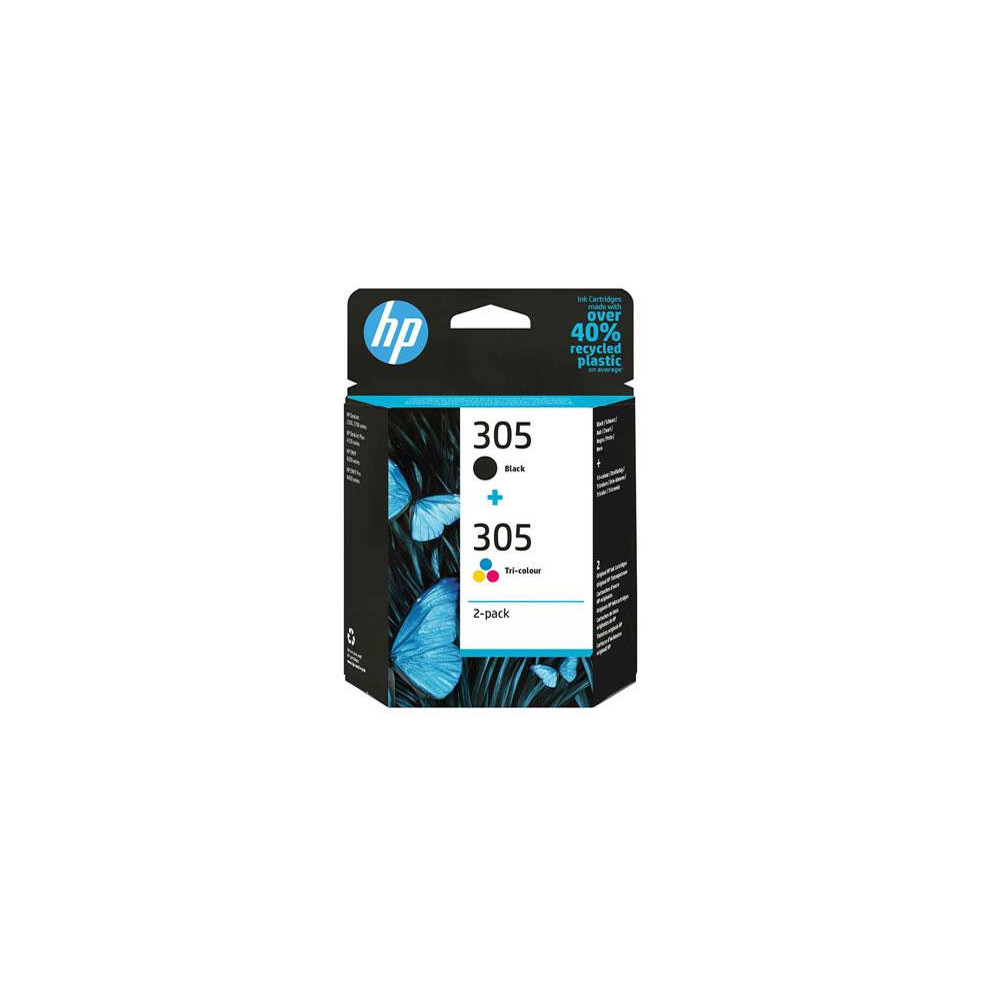 Tinta Original Hp Pack n305 Negro + Color 6zd17ae