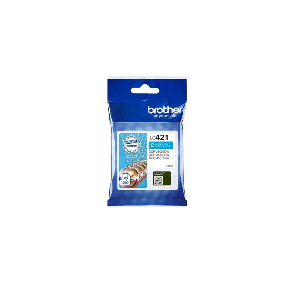 Tinta Original Brother LC421 Cian
