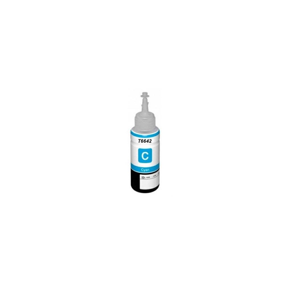 Botella Tinta compatible Dayma para EPSON T6642 Cian 100ml.