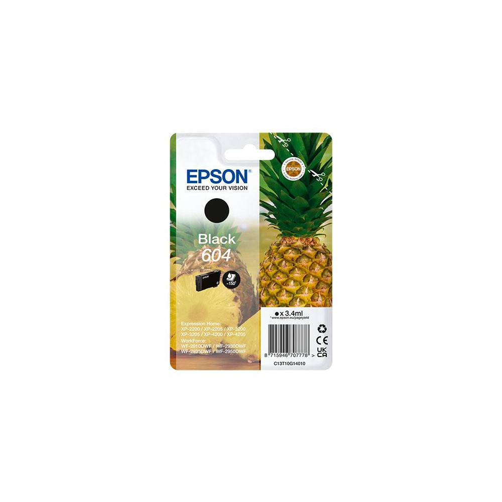 Tinta Original Epson 604 Negro  XP 2200 / WF 2910DWF