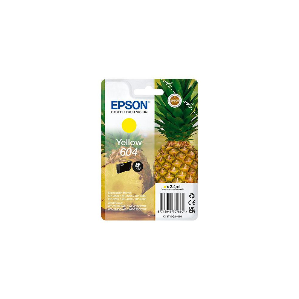 Tinta Original Epson 604 Amarillo XP 2200 / WF 2910DWF