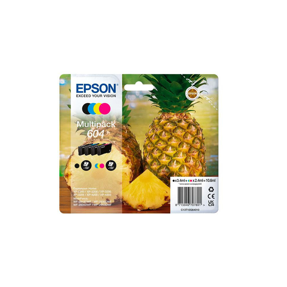 Tinta Original Epson Multipack 604 (bk/c/m/y) XP 2200 / WF 2910DWF