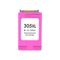 Tinta reciclada genérica para HP n305 XL Color 18ml / 370 Pag. (Muestra el nivel de tinta)
