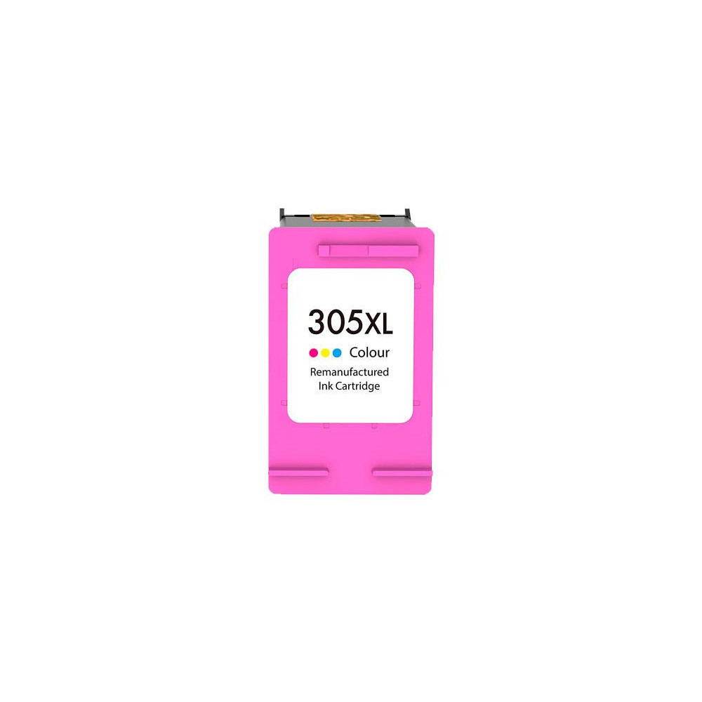 Tinta reciclada genérica para HP n305 XL Color 18ml / 370 Pag. (Muestra el nivel de tinta)