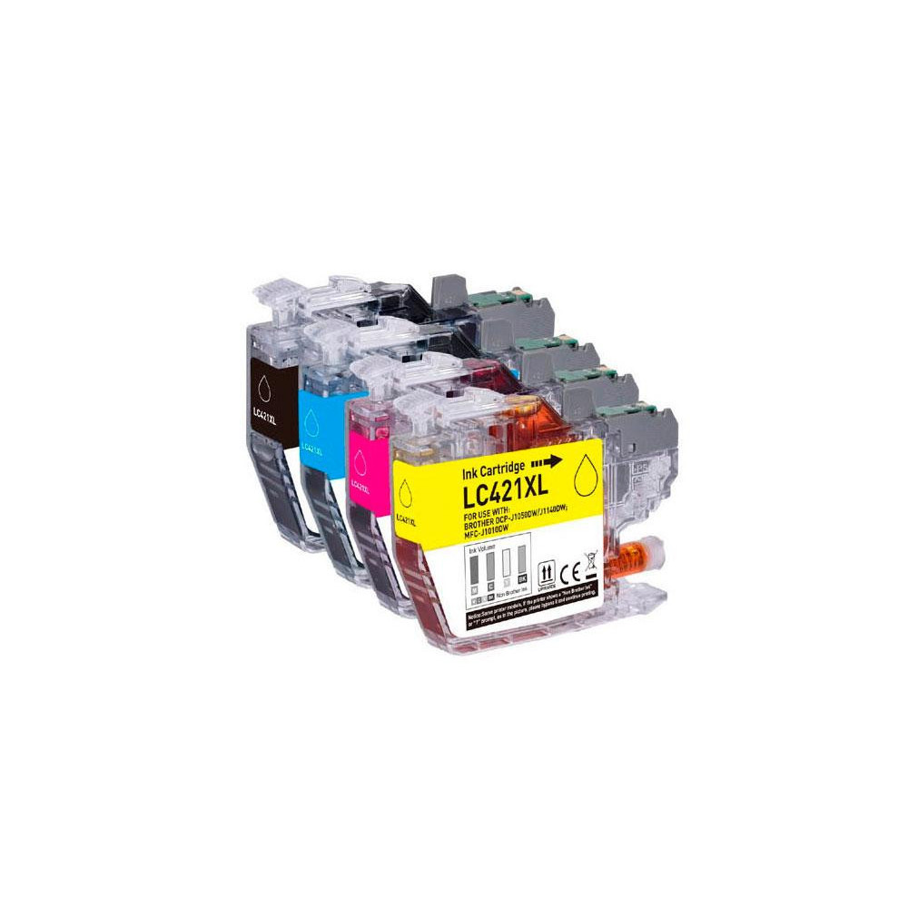 Tinta genérica para BROTHER LC421 XL Negra