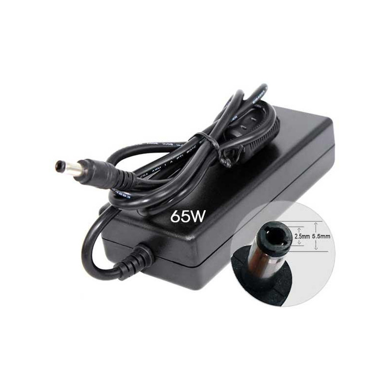 Cargador compatible para portátil FUJITSU 65W 20V 3.25A 5.5x2.5 mm Dayma