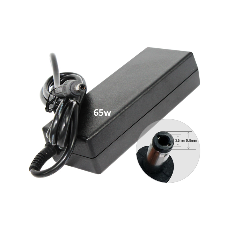 Cargador compatible para portátil ASUS / MSI / TOSHIBA / LENOVO / MEDION 65W 19V 3.42A 5.5x2.5 mm Dayma