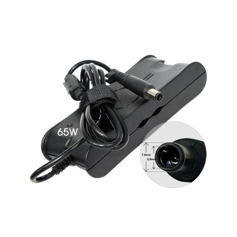 Cargador compatible para portátil DELL 65W 19.5V 3.34A 7.4x5.0 mm Dayma