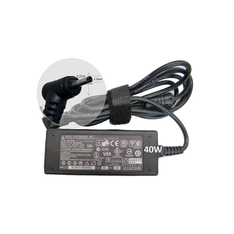 Cargador compatible para portátil ASUS 40W 19V 2.1A 2.5x0.7 mm Dayma