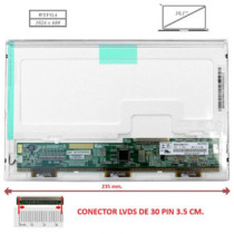 Pantalla compatible para portátil LED 10\ 30 Pines Conector Ancho"