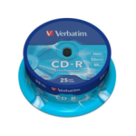 Cd-R Verbatim 700mb Tarrina 25 uds / 43432