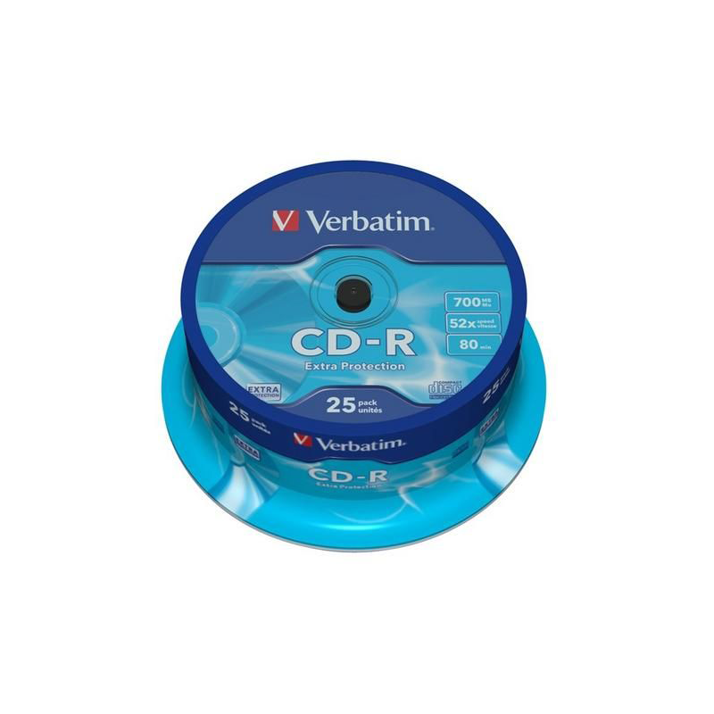 Cd-R Verbatim 700mb Tarrina 25 uds / 43432