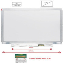 Pantalla compatible para portátil LED 13.3\ SLIM 40 Pines HD Brackets Alargados"