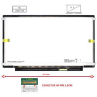Pantalla compatible para portátil LED 13.3\ SLIM 40 Pines HD Brackets Laterales"